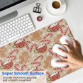 thumbnail image 4 of Long Mouse Pads for Desk,Beige Christmas Gingerbread Man Pattern Desk Mats on Top Of Desks, Desk Mouse Pad Extra Large with 3mm Non-Slip Base and Stitched Edge for Gaming,Office,Work,Home 31.5x15.7in, 4 of 5