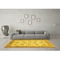 thumbnail image 3 of Ahgly Company Indoor Rectangle Oriental Yellow Traditional Area Rugs, 7' x 9', 3 of 4