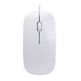 thumbnail image 4 of Transemion Mouse Wired Optical Computer Mouses Skin Touch Computers Fitting Laptop Gift Networking Keyboards Table Study White 5Set, 4 of 6