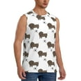 thumbnail image 2 of Daiia Dachshund Dog Printed Men's Tank Tops,Casual Soft Sleeveless Gym Muscle Shirts Bodybuilding Tee-Small, 2 of 8