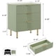 thumbnail image 2 of Green 3 - cajón cómoda para dormitorio: fluted moderno nightstand con deep cajones, de anchura top, y suitable as side mesa para sala de estar, hallway, o para niños room, 2 of 7