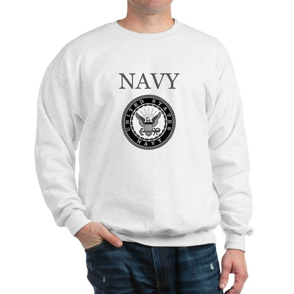 CafePress - US Navy Sweatshirt - Crew Neck Sweatshirt