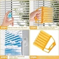 thumbnail image 3 of HEJULIK 4Pcs Handheld Mini Blinds Cleaner Blinds, Curtain Tools Cleaning Brush Air Conditioning Vents Dusting Brush Car Vents, 3 of 7