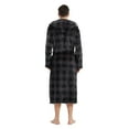 U2SKIIN Mens Fleece Robe with Hood, Soft Bathrobe Plush Robes for Men