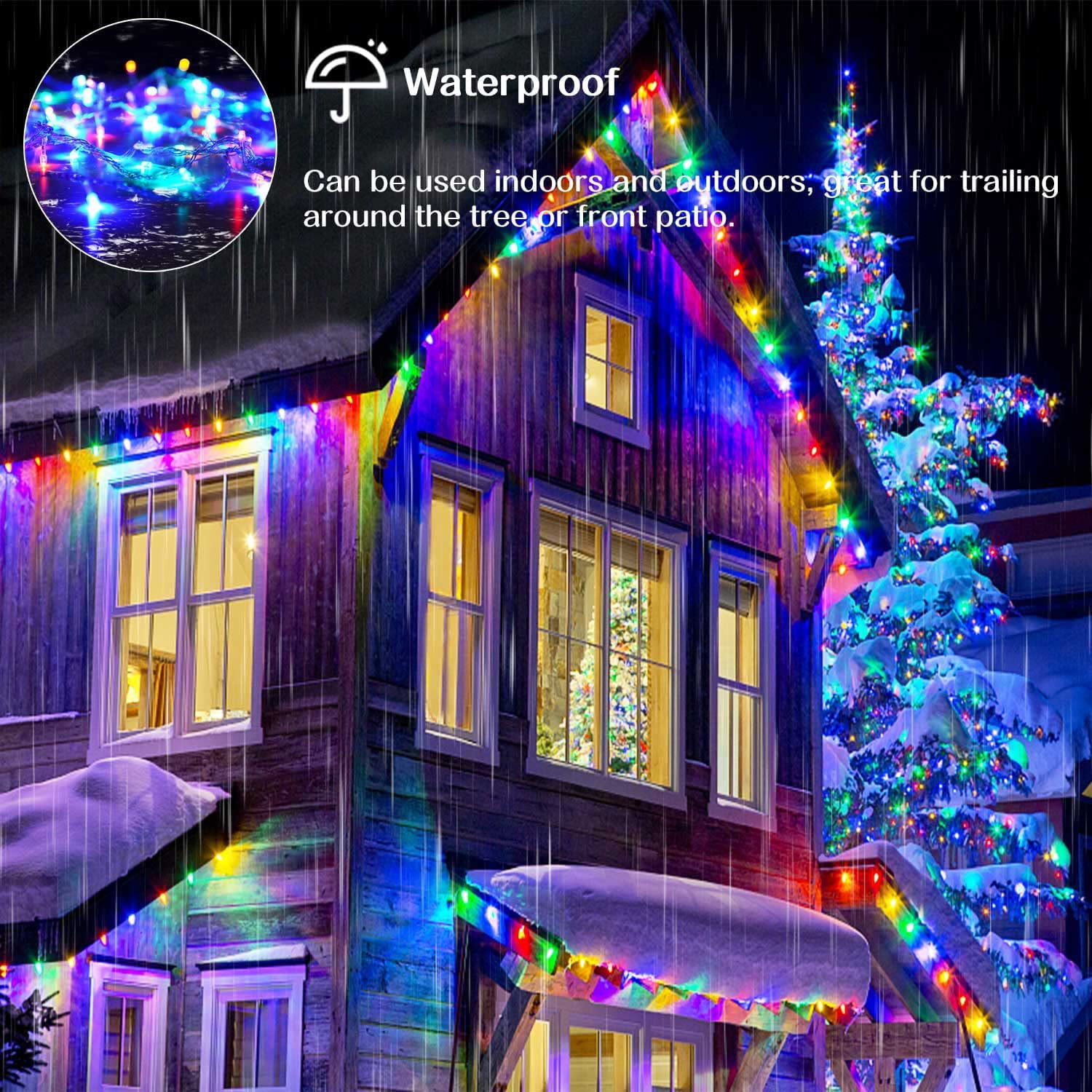QZYL 410 FT Christmas Lights Outdoor, 1000 LED Long Blue Christmas Lights  Decorations, Waterproof Ch…See more QZYL 410 FT Christmas Lights Outdoor