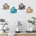 thumbnail image 2 of Vintage Coffee Wall Art Set Of 4 Wood Signs Latte Mocha Espresso Decor, 2 of 6