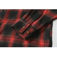 thumbnail image 5 of SSLR Flannel Shirts for Men, Long Sleeve Button Down Shirt Lightweight Plaid Brushed Casual, 5 of 8