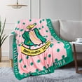 thumbnail image 3 of Sorority Gifts for Women Throw Blanket Soft Micro Throw Light Weight Flannel Blanket for Home, Bed, Sofa 50''''X60'''', 3 of 6