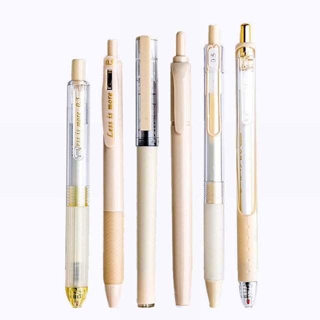 Office Supplies Gel Pens Journaling Highlighters: Journal Set Aesthetic Assorted Pastel Color Ink Fine Point Retractable 0.5Mm Black Pen Smooth Writing Drawing No,0.5Ml Craft Kits Clearance