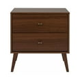 thumbnail image 3 of Prepac Milo Mid-Century Modern 2-Drawer Nightstand, 16"D x 25"W x 25"H, Cherry, 3 of 19