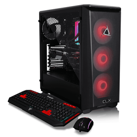 CLX - SET Gaming Desktop - Intel Core i9 9900KF - 32GB Memory - NVIDIA GeForce RTX 3070 - 960GB SSD + 4TB HDD - Black