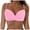 Pink, variant on vigerkar Twist Knot Bikini Top for Women Spaghetti Straps V Neck Cropped Bathing Suit Tops Padded Swimsuit Top Navy, M