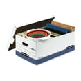 thumbnail image 2 of Bankers Box 00702 15.88 in. x 25.38 in. x 10.25 in. STOR/FILE Medium-Duty Storage Boxes - Legal, White/Blue (12/Carton), 2 of 2