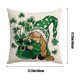thumbnail image 3 of Decoración del hogar, decoración de habitaciones, decoración de paredes. Fundas de almohada del Día de San Patricio de 43 x 43 cm con tréboles verdes de la suerte, juego de fundas de almohada rectangu, 3 of 6