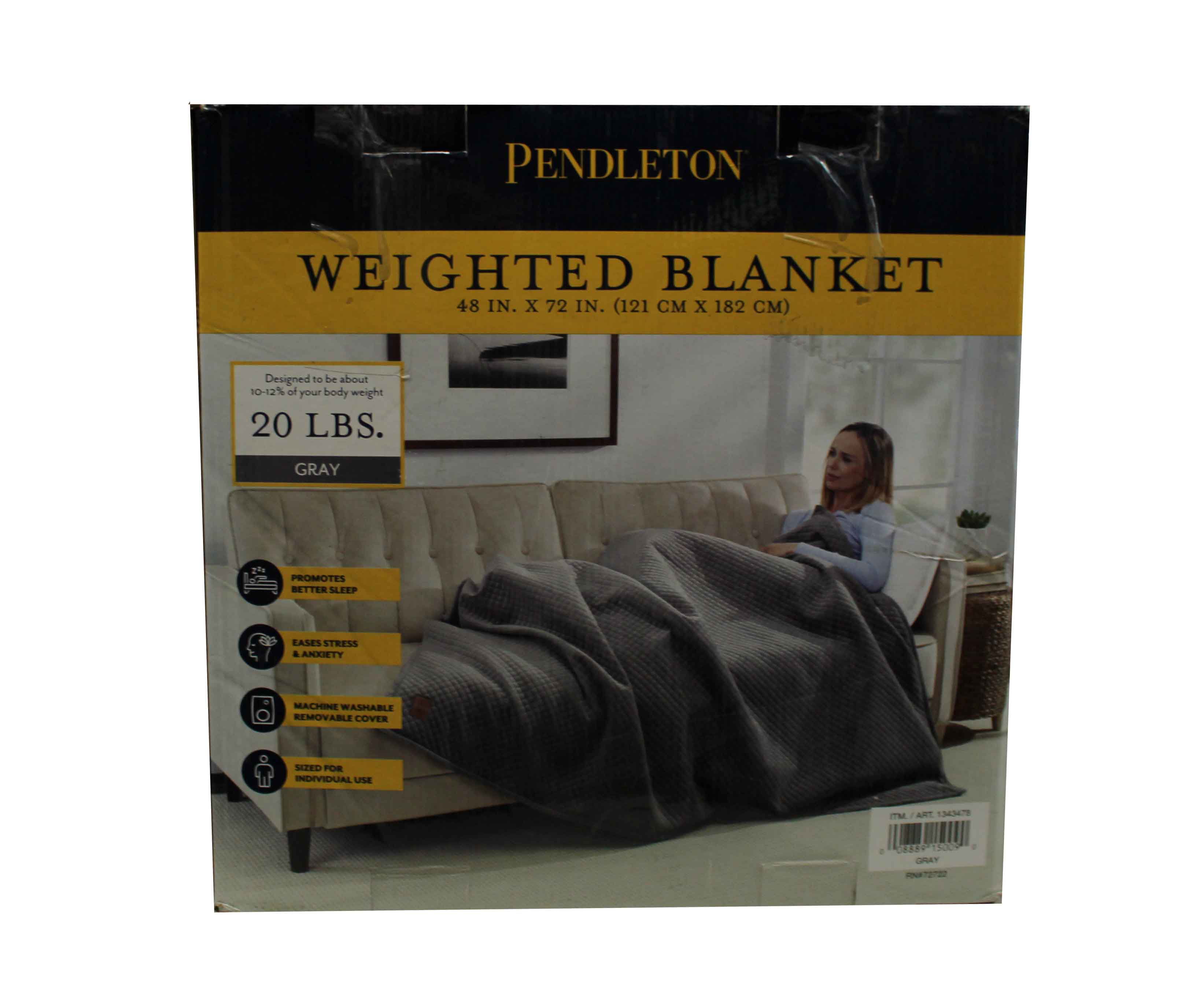 Pendleton Weighted Blanket Gray 48" X 72" (20 lbs.) - Walmart.com