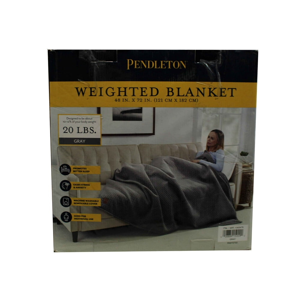 Pendleton Weighted Blanket Gray 48" X 72" (20 lbs.) - Walmart.com
