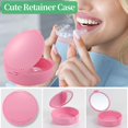 thumbnail image 4 of TIHYWR Retainer Case, Denture & Orthodontic Aligner Case With Mirror & Ventilation, Pink, 4 of 7