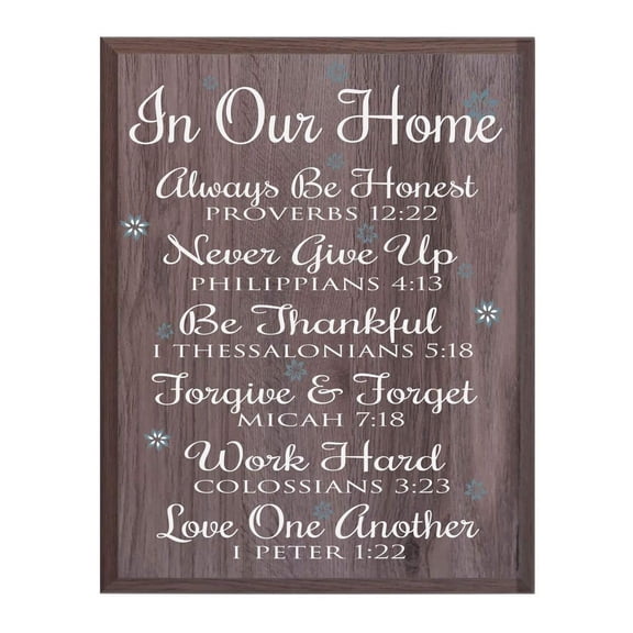 Housewarming Family Wall Hanging Plaque Gift - In Our Home