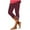 Red, variant on Womens Butterfly Capris Leggings Rhinestone Athletic Cropped Legging Running Workout Yoga High Waist Capri Pants Blue, L