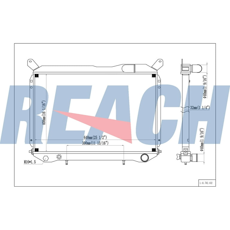 Reach Radiator for 1986 Nissan 300ZX 2 Dr Coupe 3.0L V6 Gas