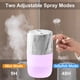 thumbnail image 2 of Mini humidificador de aire blanco, humidificador ultrasónico de 300 ml, anillo de humo de medusas, humidificador recargable por USB para coche, viajes, dormitorio JM, 2 of 5