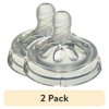 (2 pack) Philips Avent Natural Baby Bottle Medium Flow Nipple, 3M+, 2pk, SCF653/23