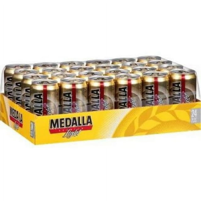 Medalla Premium Light Lager Beer, 10 fl. oz. can, 24 pk.