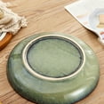 thumbnail image 3 of 10 Inch Large Ceramic Salad Bowl, 50 Ounce Green Serving Bowl for Kitchen, Microwave Dishwasher Safe, 3 of 8
