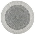 thumbnail image 2 of SAFAVIEH Braided Lars Geometric Reversible Area Rug, Gray/Black, 6' x 6' Round, 2 of 11