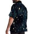 thumbnail image 3 of Virgo Constellation Men's Printed Casual Button Down Short Sleeve Beach Shirts, 3 of 6