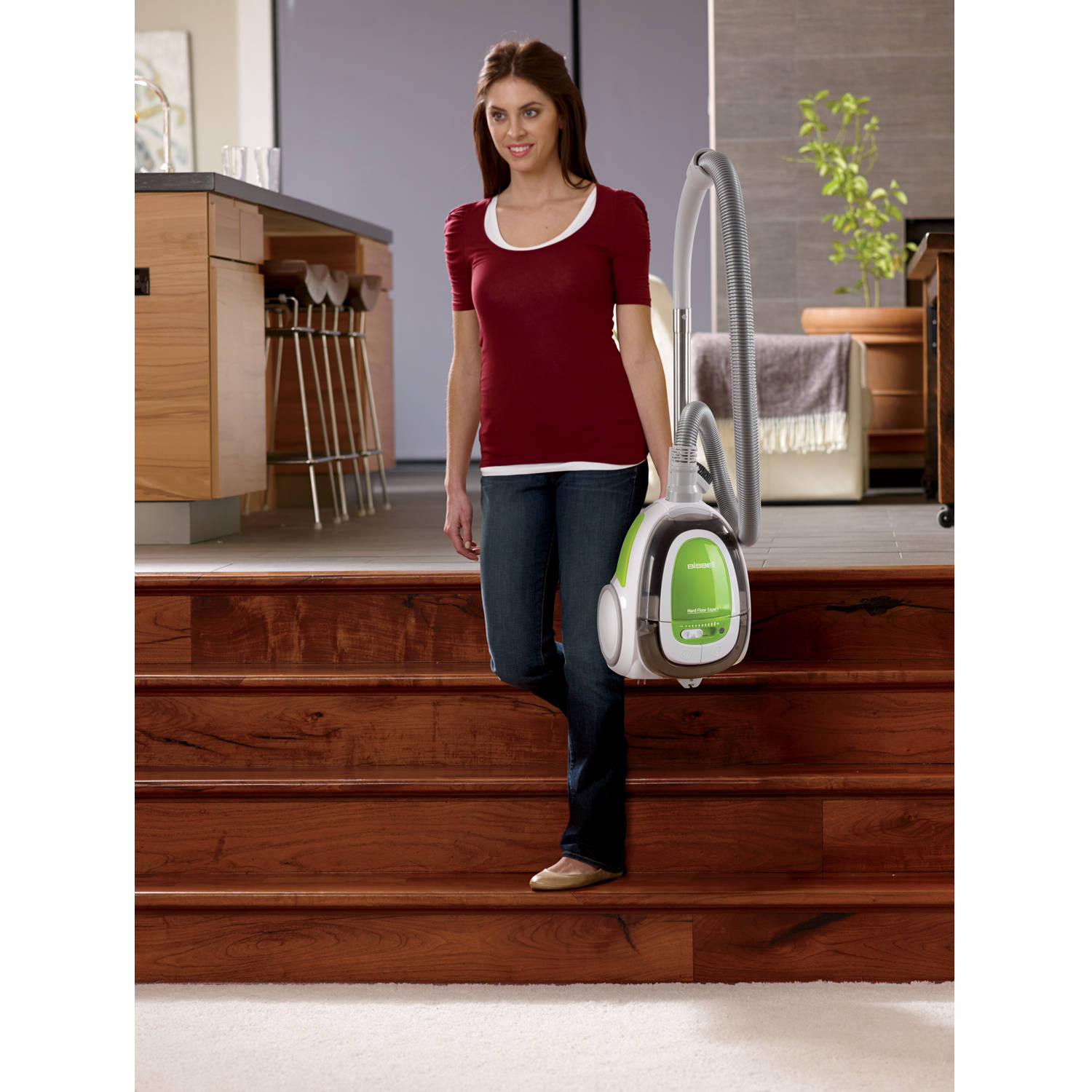 Bissell Hard Floor Expert Canister Vacuum - 1154W in Silver and Green - image 4 of 10