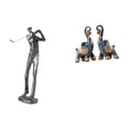 thumbnail image 1 of Figura de golfista,Estatua de golfista de resina,figura de golfista,decoración del hogar,Figura de elefante,Figuras de elefantes,estatuas,adornos de animales,Escultura coleccionable para, 1 of 8