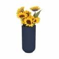 thumbnail image 4 of Sagebrook Home Ceramic Ridged Vase Classic Decorative Vase for Home or Office Flower Display, 4 of 7