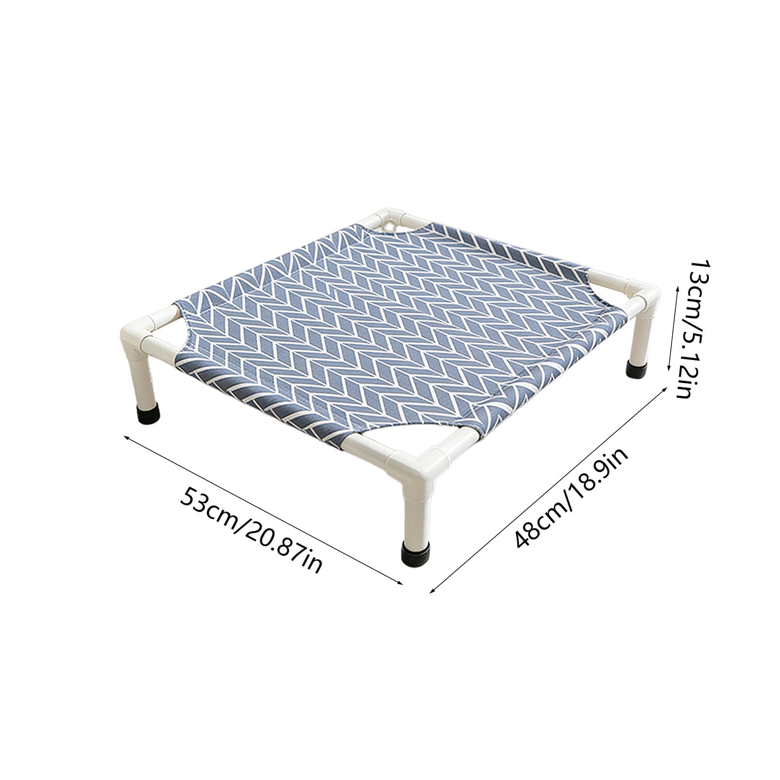 Elevated Raised Outdoor Dog Bed - Cooling Lifted Outside Dogs Cot Bed with Non-Slip Feet Dog Hammock Bed, Portable Puppy Pet Bed for Indoor & Outdoor