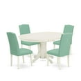 thumbnail image 2 of East West Furniture Dining Room Set Linen White, AVEN5-LWH-57, 2 of 6