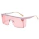 thumbnail image 1 of Gafas de sol sin marco de una sola pieza, gafas de sol de tendencia de moda con montura grande, hechas de metal, 1 of 5
