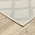 thumbnail image 2 of Oriental Weavers Portofino Area Rug 5098W Outdoor Ivory Diagonals Angled 3' 3" x 5' Rectangle, 2 of 2