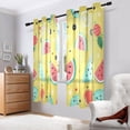 thumbnail image 6 of Watermelons Lemons Cactus Blackout Curtains Thermal Insulation 63 inch Grommet for Bedroom Living Room Bathroom Kitchen Windows 2 Pack, 6 of 6