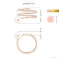 thumbnail image 5 of Angara Freshwater Cultured Pearl Spiral Wrap Ring in 14K Rose Gold for Women | June Birthstone Jewelry for Her, 5 of 8