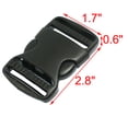 thumbnail image 2 of Unique Bargains 3.5cm Replacement Belt Connecting Black Plastic Quick Release Buckle, 2 of 2