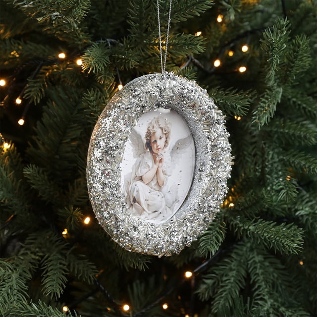 Herunwer Christmas Photo Frame Ornament Pendant Charms-Hanging Ornament for Christmas Tree Hanging Decoration - Decorations