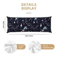 thumbnail image 3 of Disketp Galaxy2 Print Body Pillow Cover - Super Soft 20x54 Body Pillow Case,Long Side Hidden Zipper, 3 of 8
