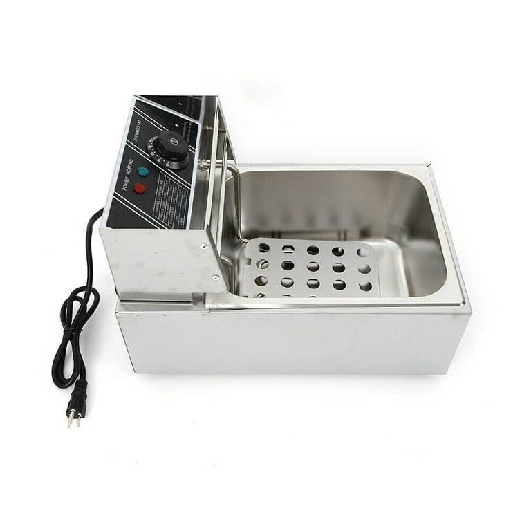 6L 1500W Electric Deep Fryer with Single Basket Countertop Deep Fryer - 6 L  - Bed Bath & Beyond - 30686248
