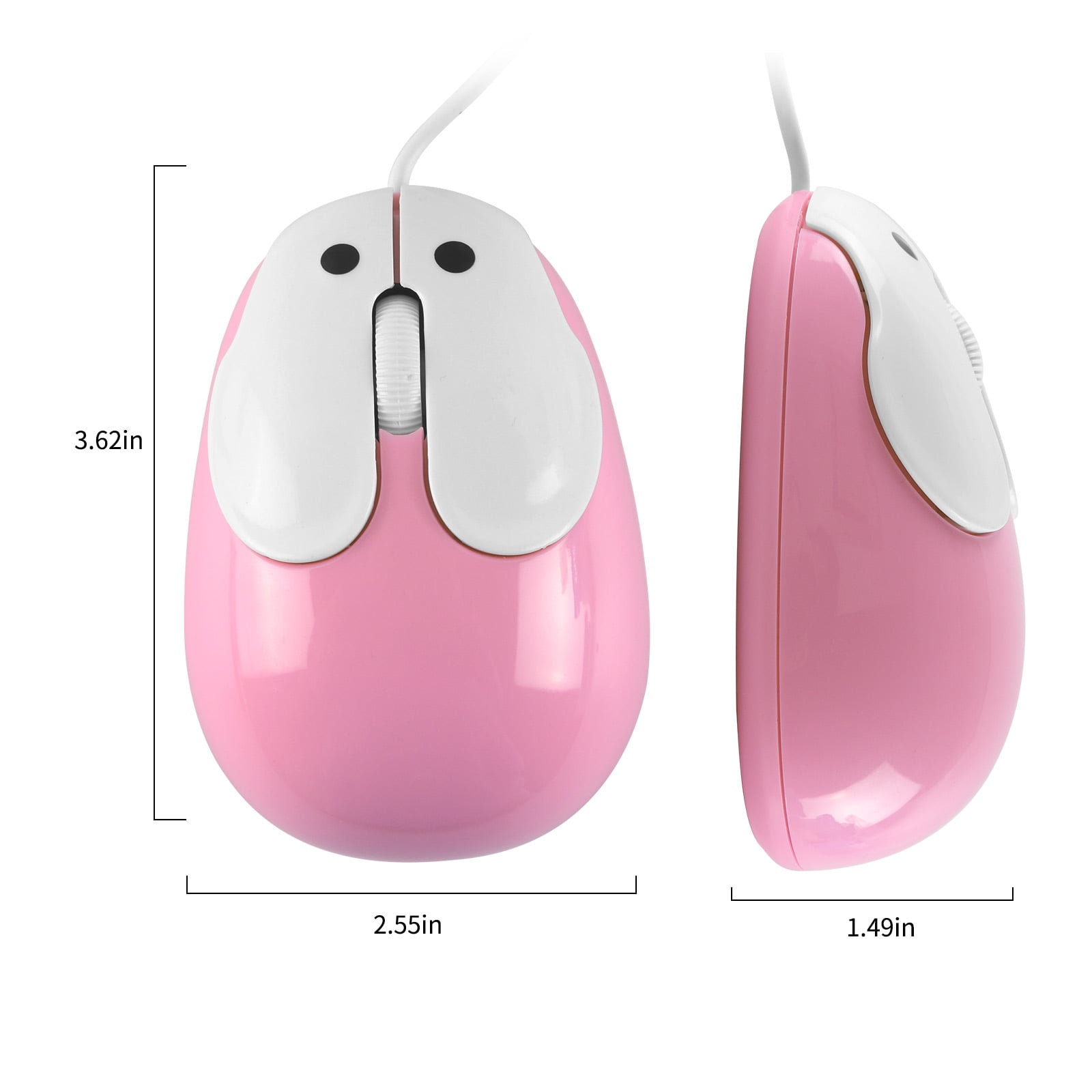 SHARE SUNSHINE Wired Mouse, Cute Animal Rabbit Shaped Computer