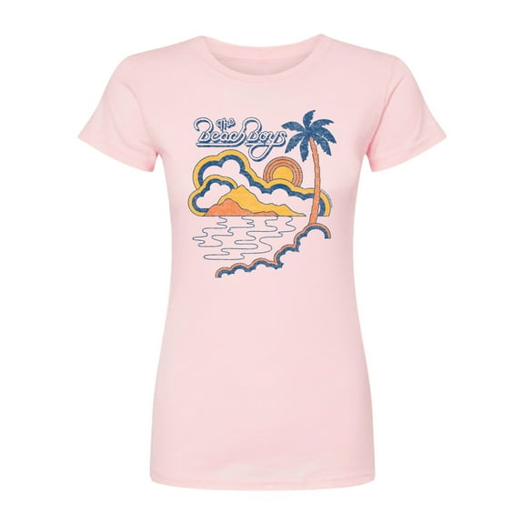 The Beach Boys - Retro Beach - Juniors Fitted Short Sleeve Graphic T-Shirt