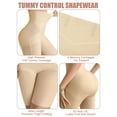 thumbnail image 3 of Tummy Control Shapewear for Women, High Waisted Body Shaper Shorts Butt Lifting Shapewear Panties Thigh Slimmer Under Dress (Nude, Medium), 3 of 6
