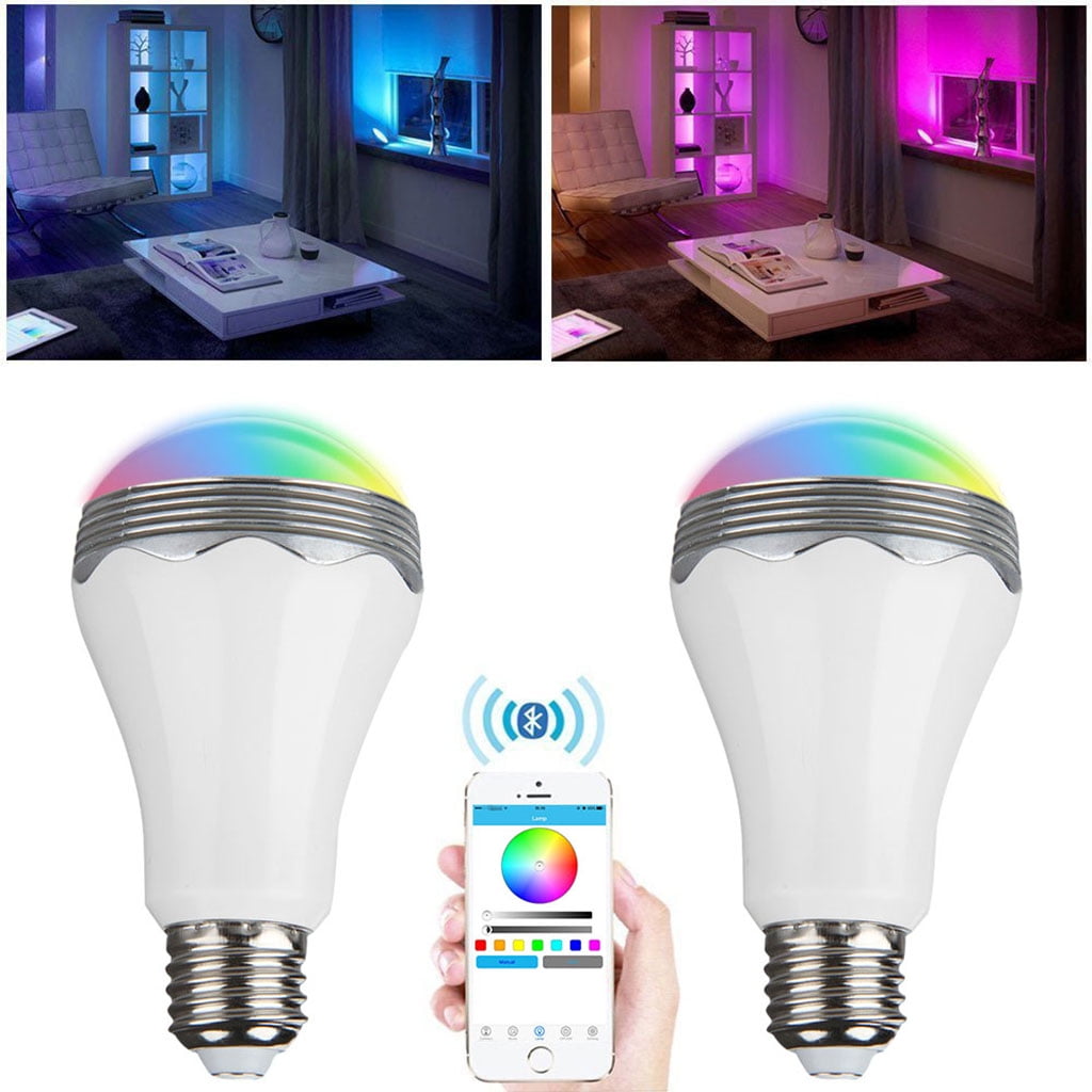 wireless bluetooth colored light bulb speaker