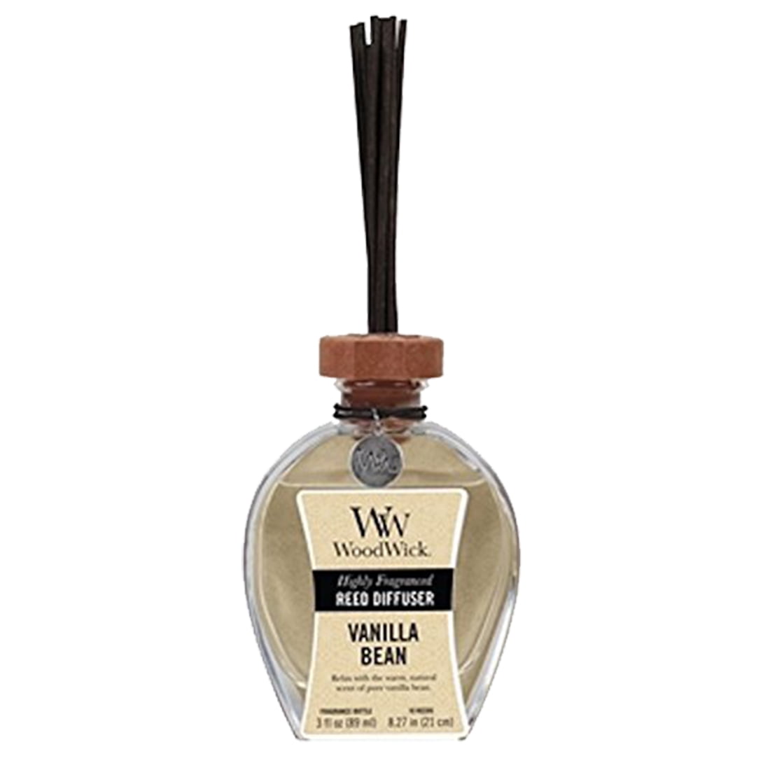 WoodWick Ribbonwick Reed Diffuser, Vanilla Bean, 3 ounces