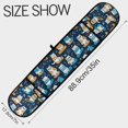 thumbnail image 3 of Dailycode Double Sided Oven Mitt with Loop Heat Resistant Kitchen Long Potholders 7" x 35" Cool Cats on Surfboard, 3 of 6