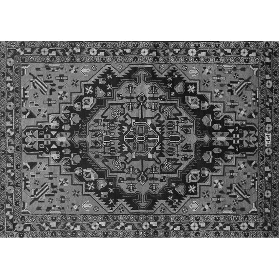 Ahgly Company Indoor Rectangle Persian Gray Traditional Area Rugs, 8' x 10'